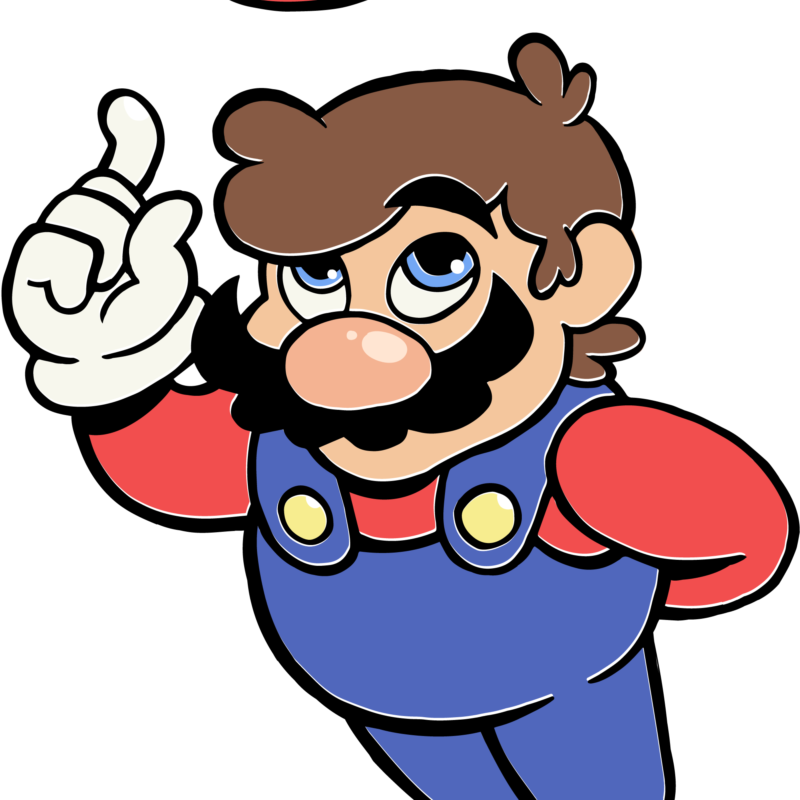 Mario's New Kingdom - Cartoon Clipart (800x800), Png Download