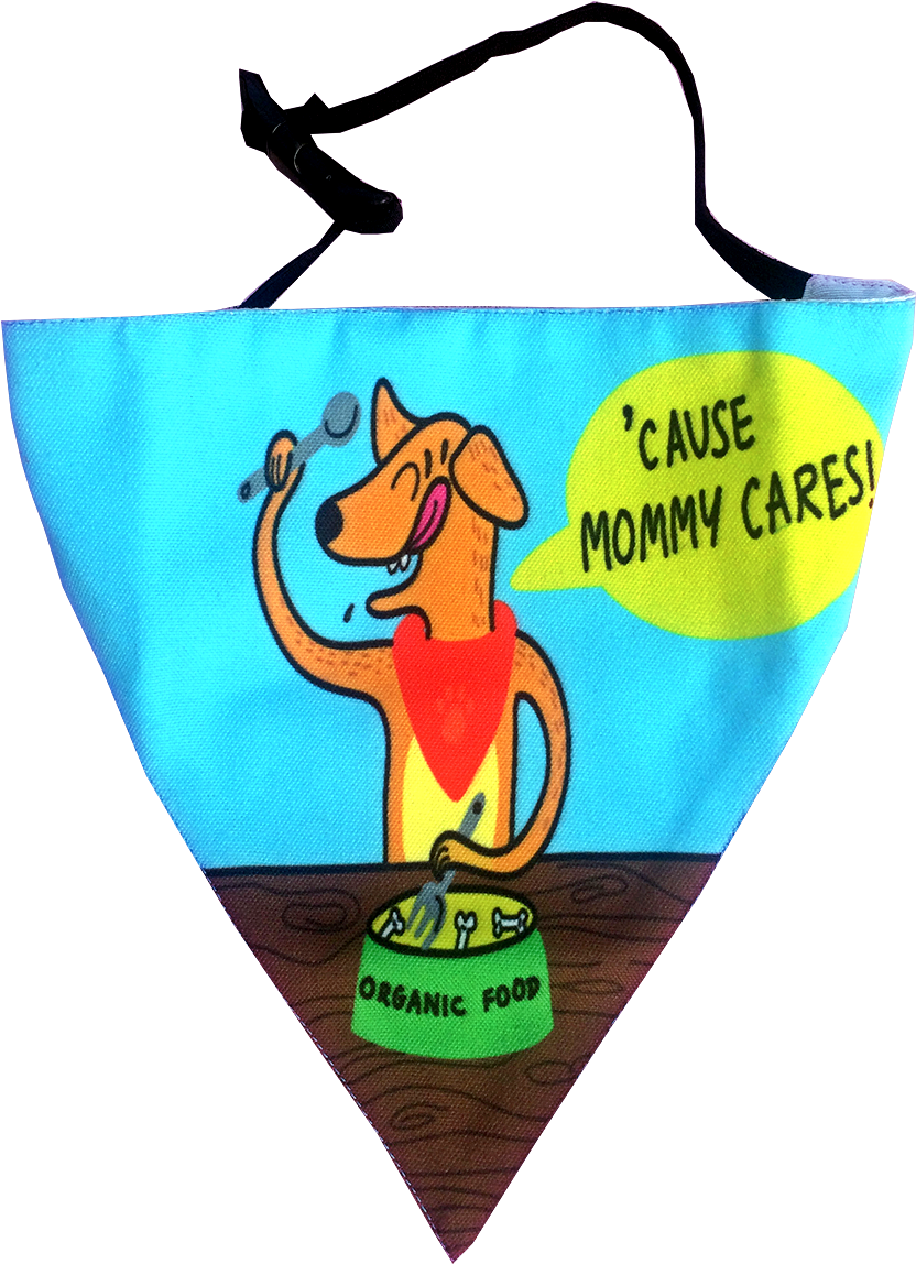 Buy The Best Quality Fun Dog Bandanas Online At Best - Cartoon Clipart (1200x1200), Png Download