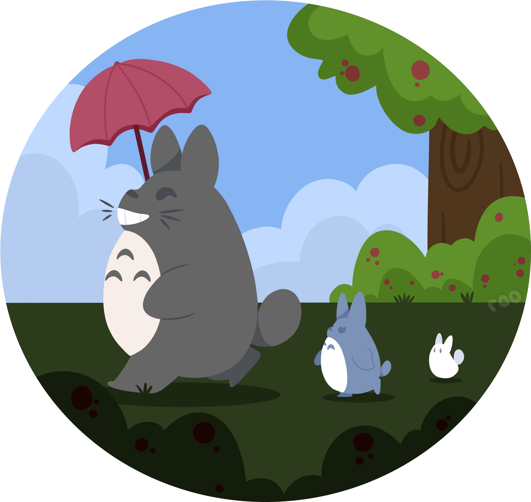 Png Totoro Hornet - Cartoon Clipart (1800x1800), Png Download