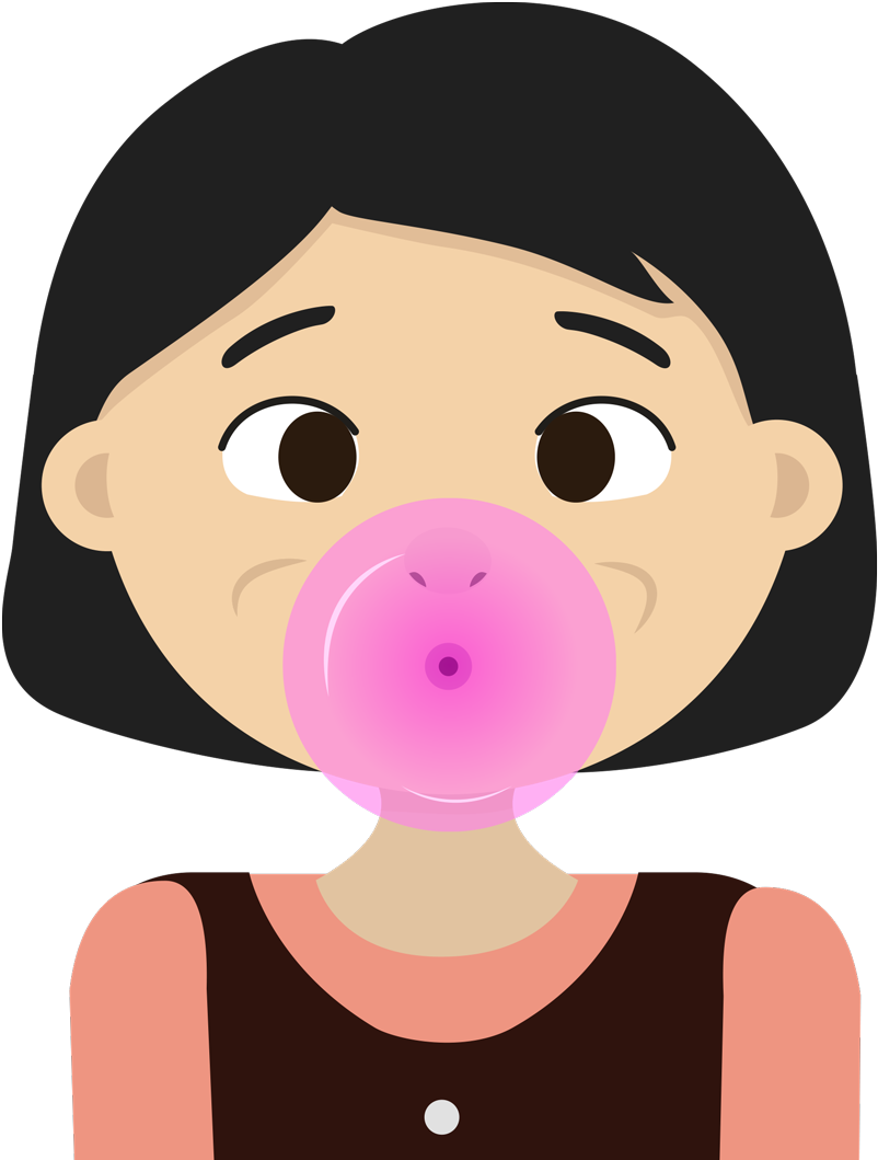 Gum - Cartoon Clipart (1080x1080), Png Download