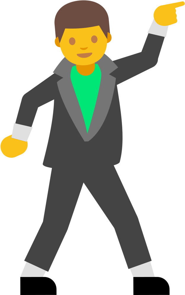 File - Emoji U1f57a - Svg - Dancing Emoji Gif Png Clipart (1024x1024), Png Download