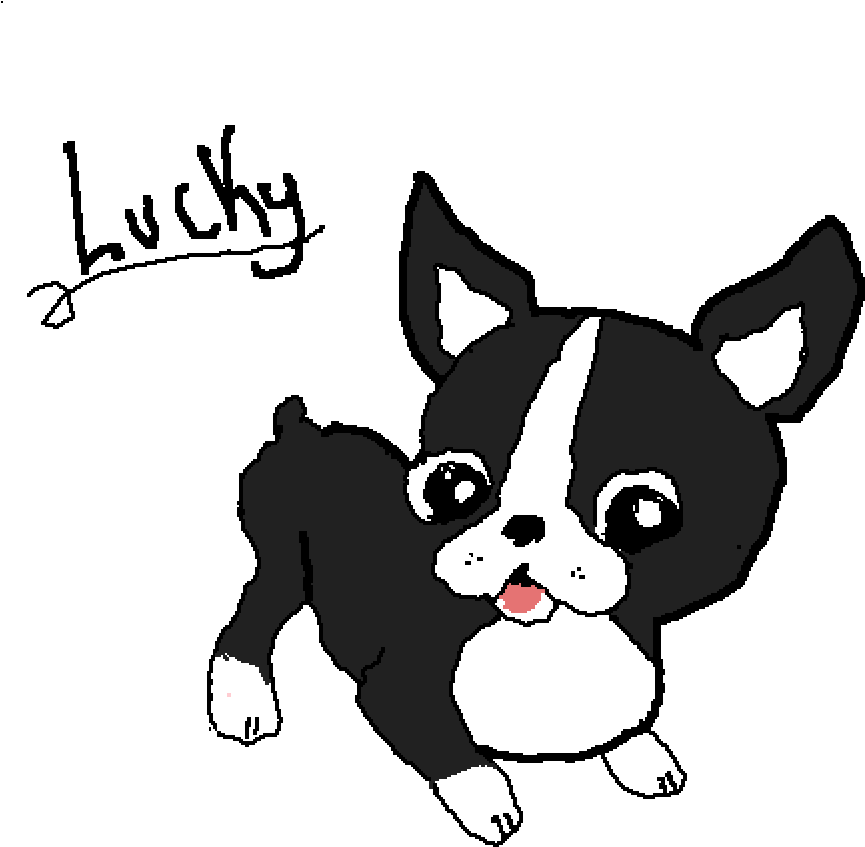 Boston Terrier Png - Cute Kawaii Boston Terrier Clipart (865x847), Png Download