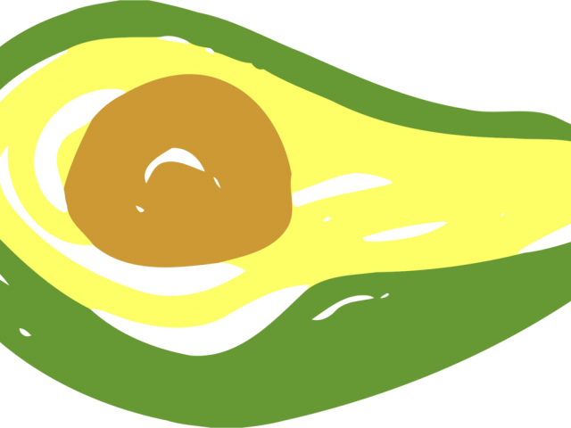 Avocado Clipart Yellow Vegetable - Png Download (640x480), Png Download