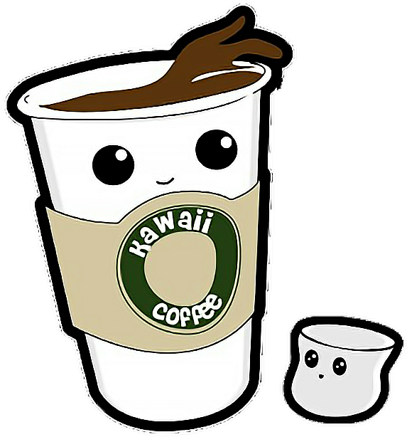 #coffeecup #kawaii#cute #png - Coffee Kawaii Clipart (640x640), Png Download