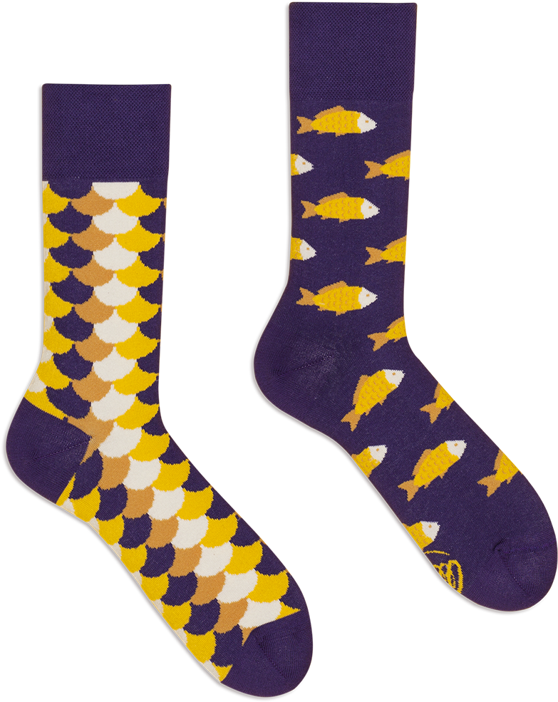 Fish And Scales - Sock Clipart (783x985), Png Download
