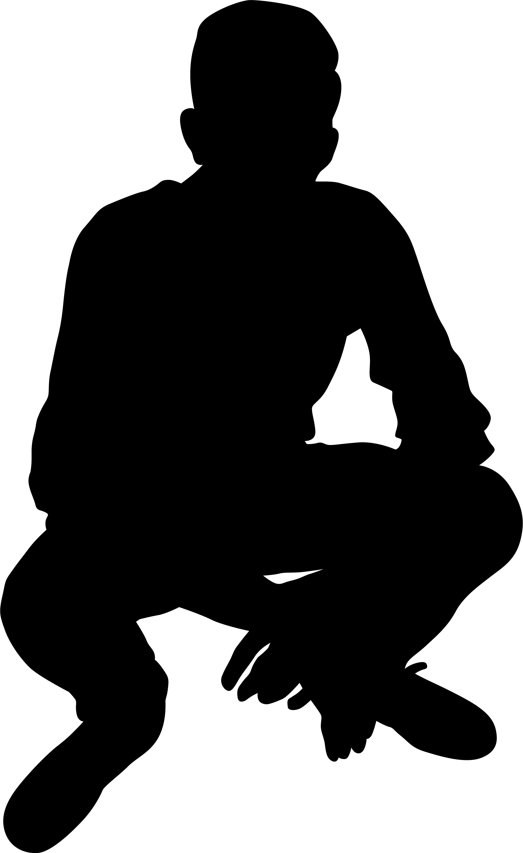 Free Download - Silhouette Clipart (1821x2971), Png Download