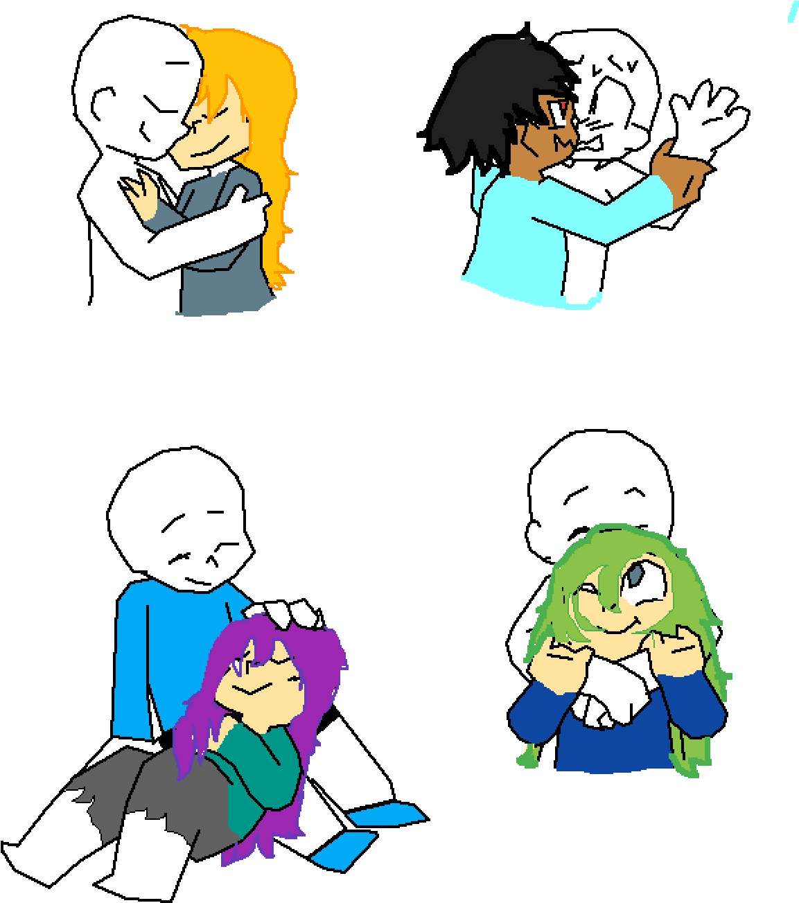 Fang X Luna ) - Cartoon Clipart (1200x1400), Png Download