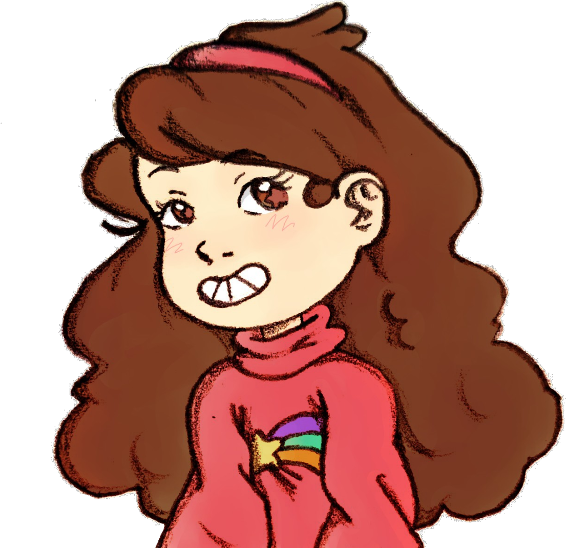 “a Mabel Without Braces - Cartoon Clipart (1105x1069), Png Download