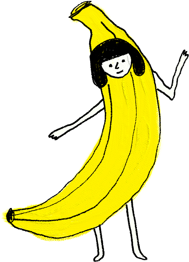 #banana #girl #lol #funny #hello #crazy #drawing #paint Clipart (1000x1000), Png Download