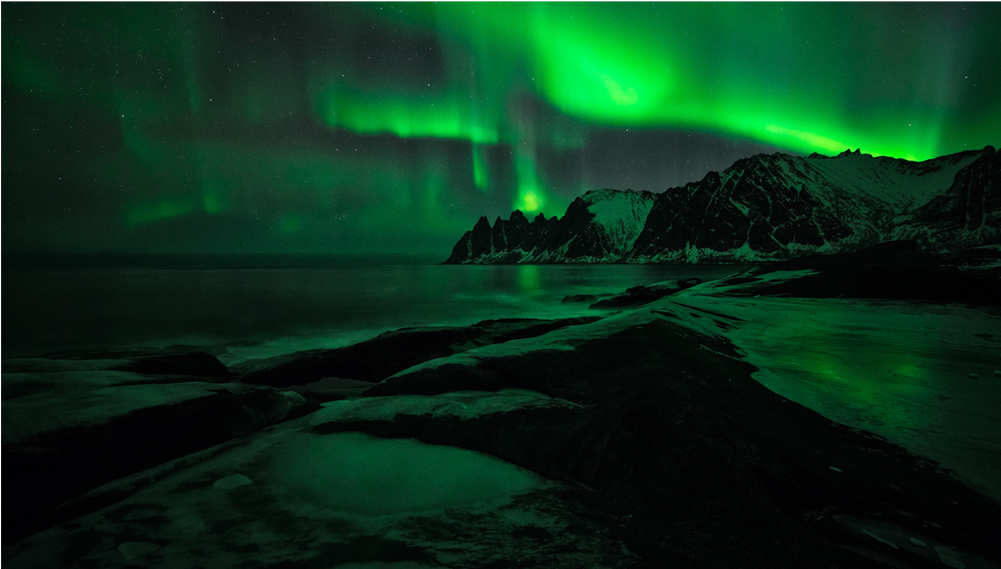 Северное Сияние Clipart (1000x1000), Png Download