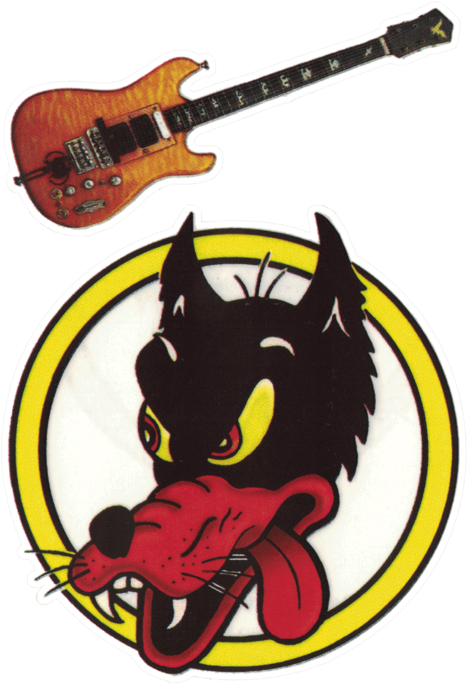 Grateful Dead Jerry Garcia Guitar Wolf - Grateful Dead Wolf Drawing Clipart (692x1000), Png Download