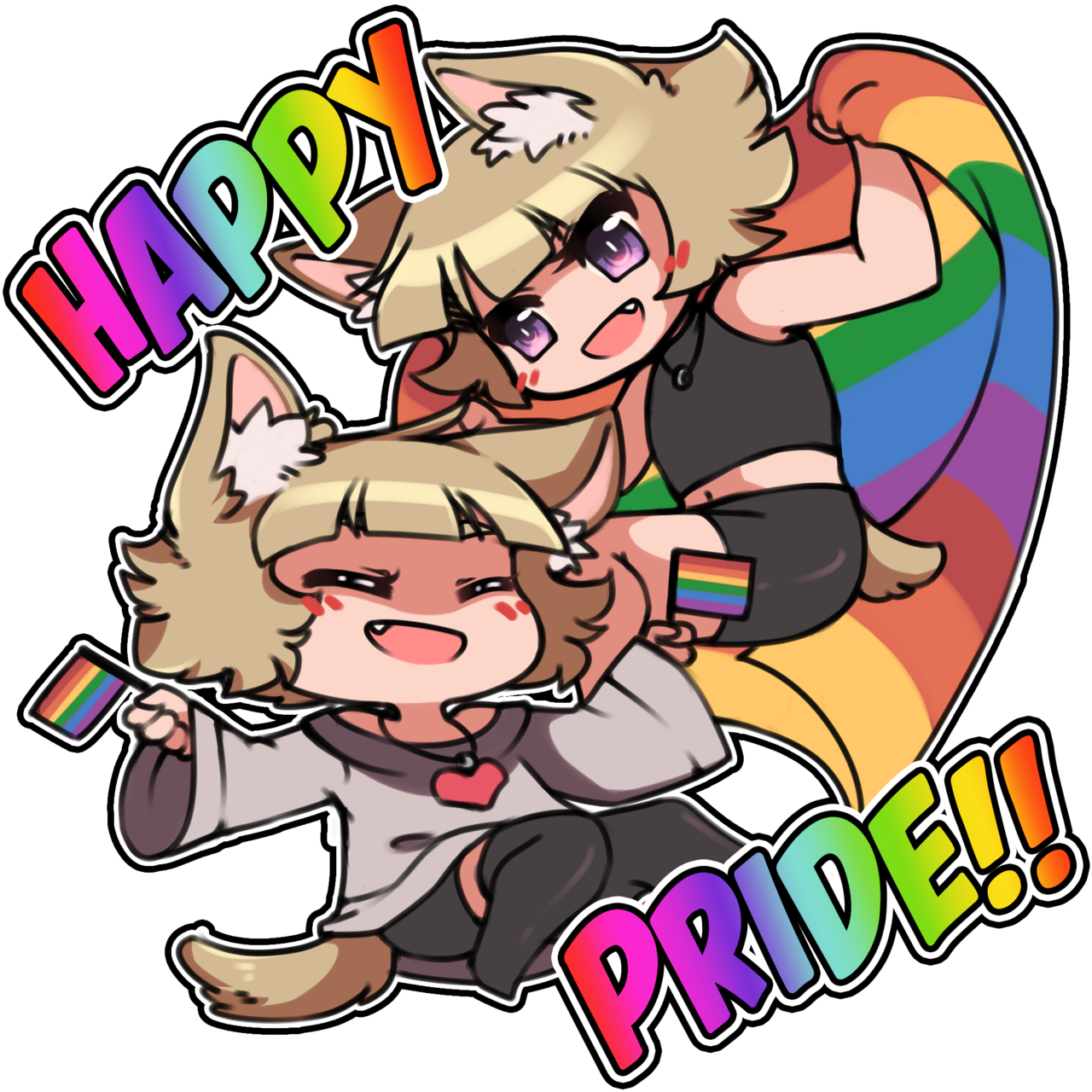 “ Happy Pride Month Everyone ” Clipart (1280x1280), Png Download
