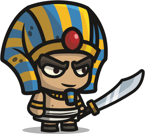 10 Nobody's Hero - 2d Sprites Character Egypt Clipart (800x800), Png Download