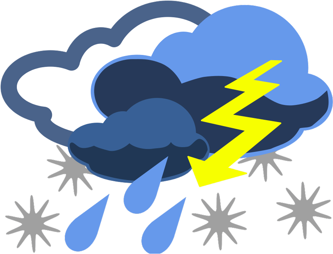 Nice Weather Clip Art - Stormy Weather Clip Art - Png Download (1280x1004), Png Download