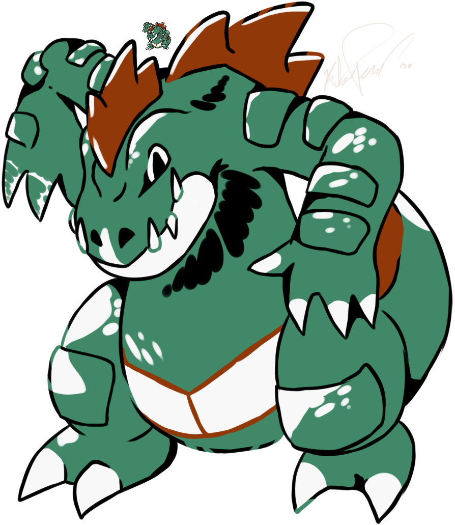 Silver Feraligatr - Pokemon Silver Feraligatr Sprite Clipart (894x1031), Png Download