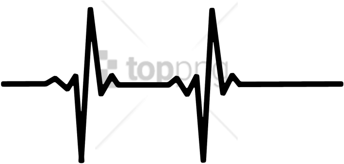 Black And White Heartbeat Monitor Clipart (850x601), Png Download