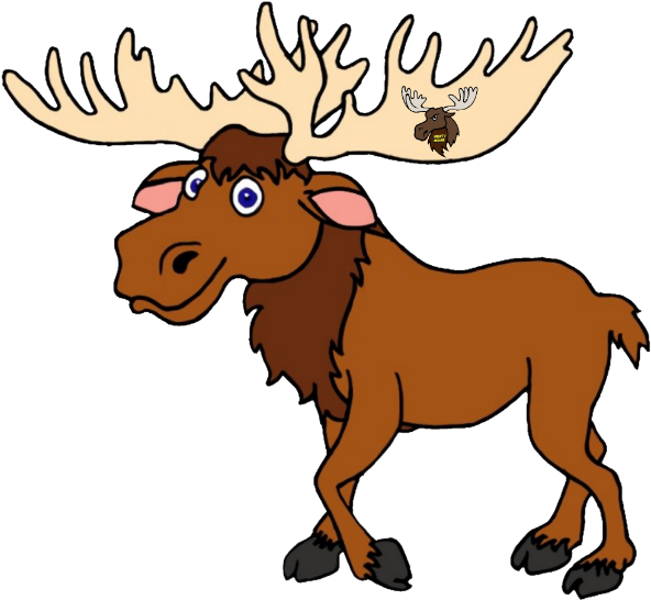 I Made This For Mightymoose To Thank Him For His Hard - Elk Cartoon Clipart (600x559), Png Download