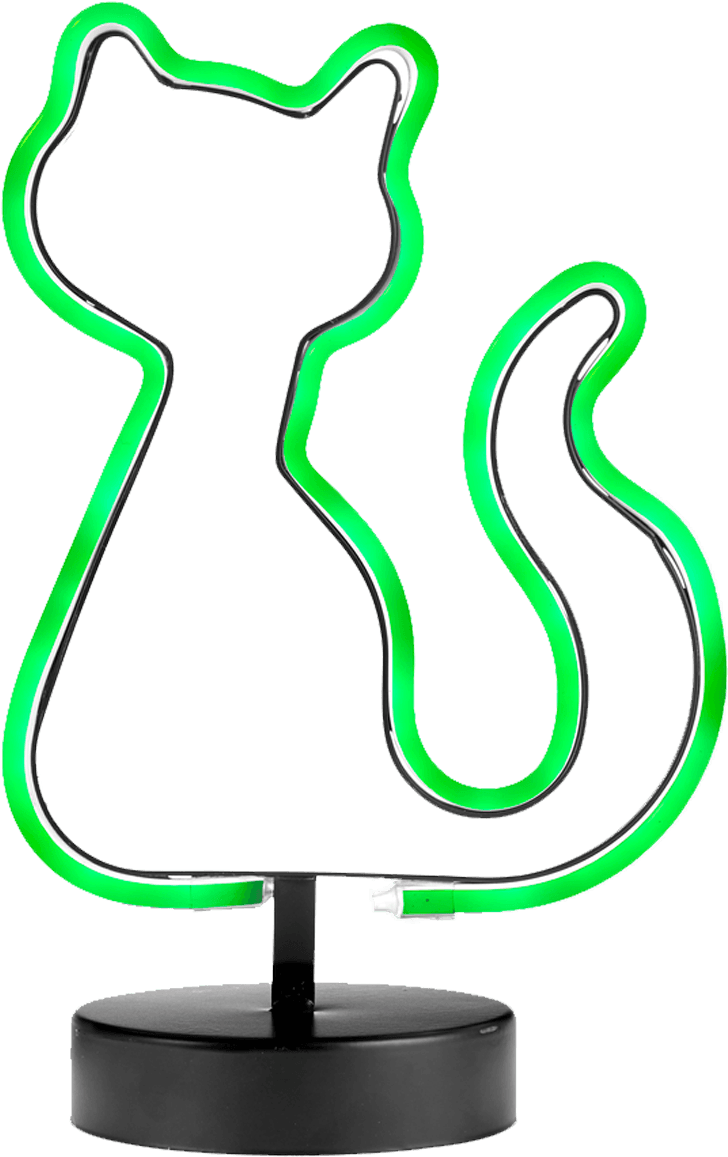 Neon Sign Cat Clipart (728x1157), Png Download
