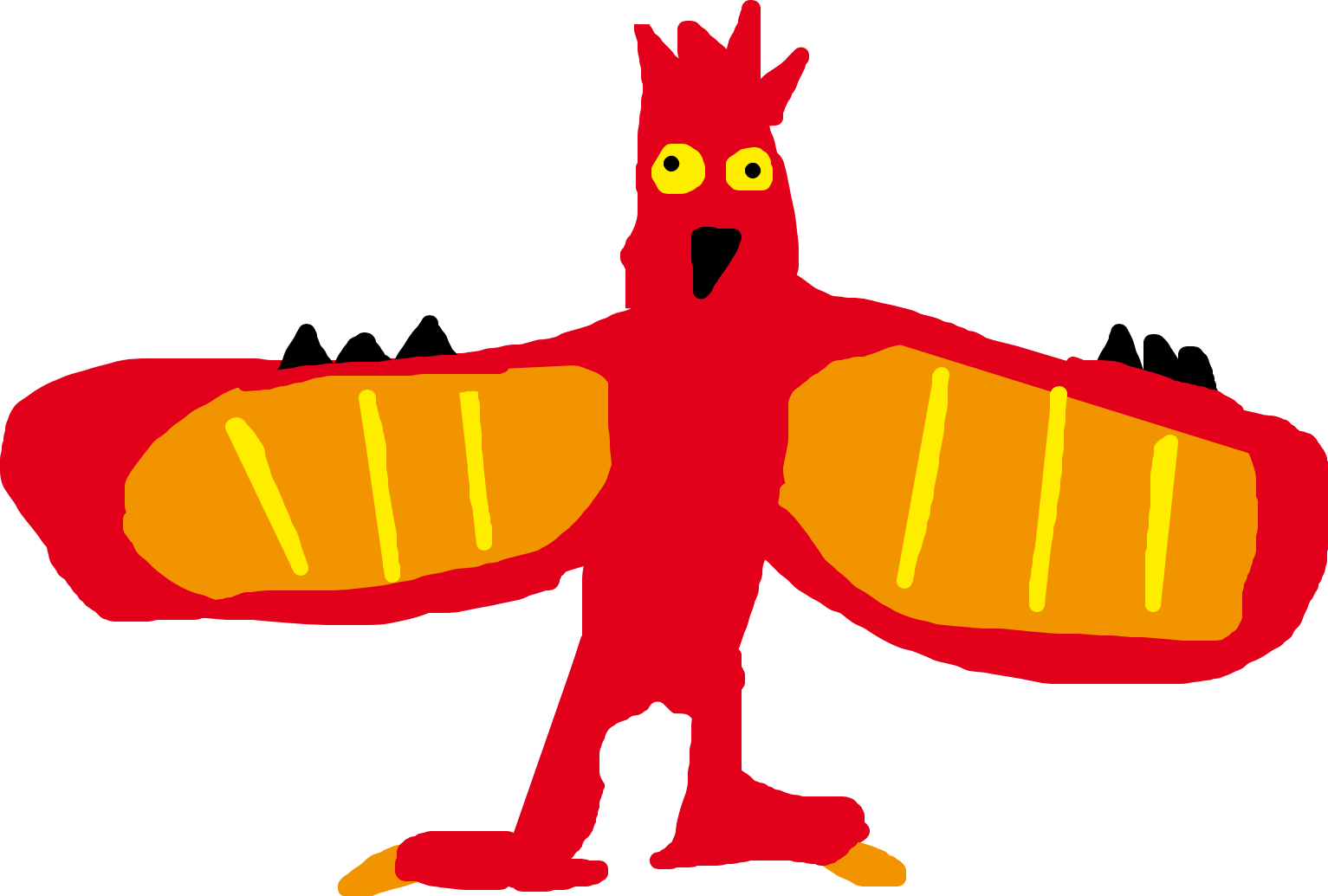 He Flies And Loves To Swim Clipart (1533x1035), Png Download