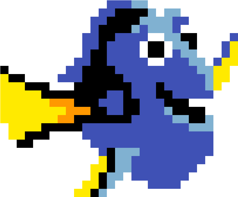 Lilo And Stitch Pixel Art - Finding Dory Pixel Art Clipart (813x673), Png Download