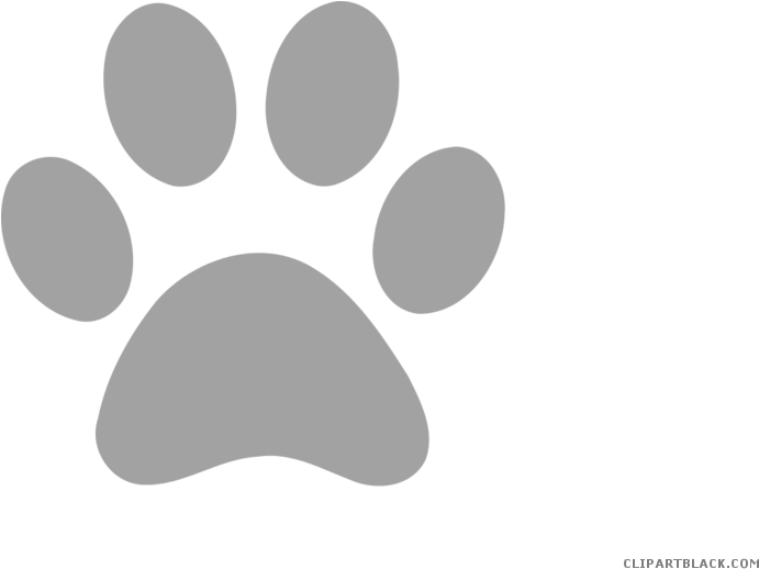 Paw Print Clipartblack Com Animal Free Black - Bear Paw Print Clipart - Png Download (700x525), Png Download