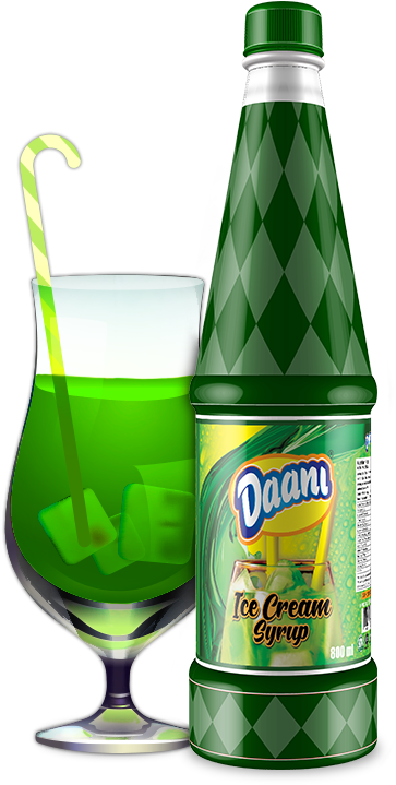 Daani Ice Cream Syrup - Glass Bottle Clipart (790x755), Png Download