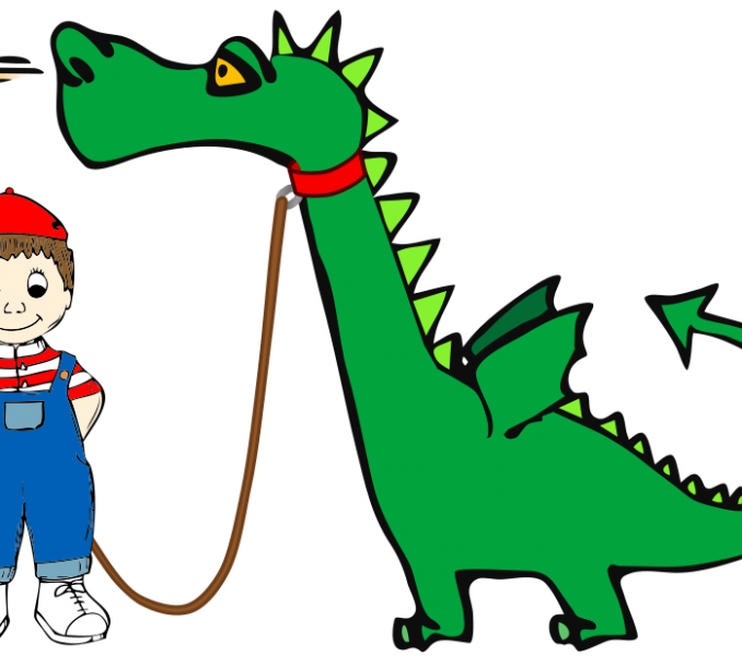 Free Dragon Images Download Clip Art - Pet Dragon Cartoon - Png Download (678x600), Png Download