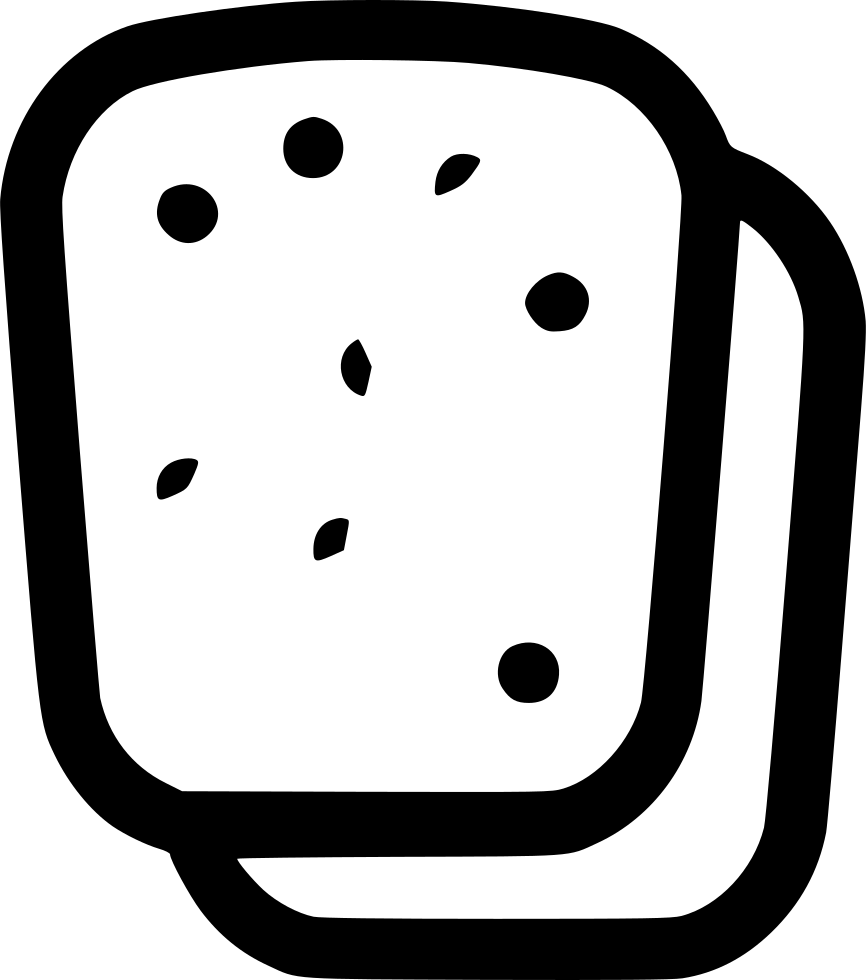 Bread Slices Comments Clipart (866x980), Png Download