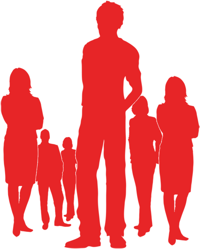 “better Human Co In A Nutshell” - Red Human Silhouette Png Clipart (674x838), Png Download