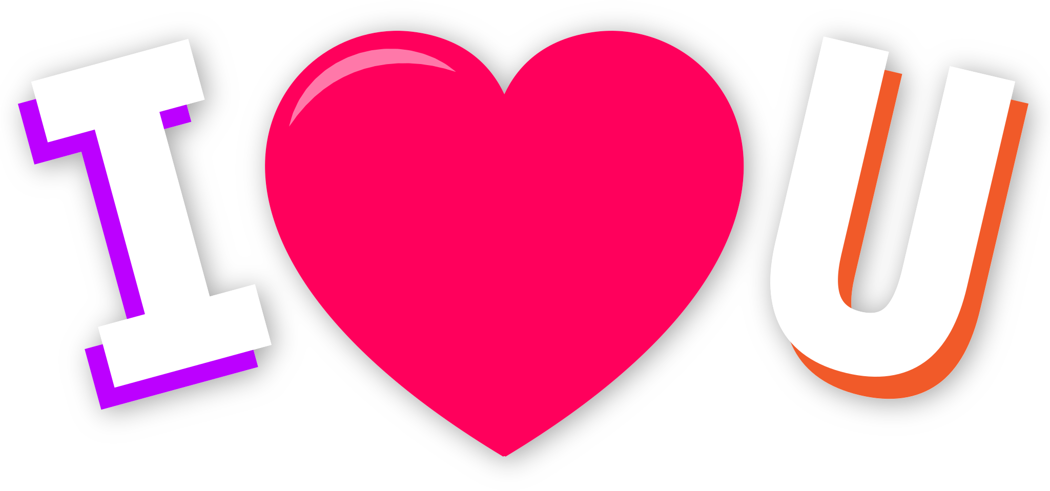 Love Text Png - Heart Clipart (2048x2048), Png Download