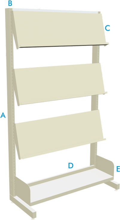 A Post - Shelf Clipart (480x960), Png Download