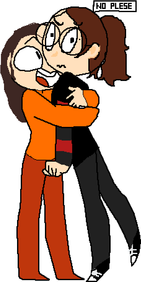 It,s Just A Hug - Cartoon Clipart (600x1000), Png Download