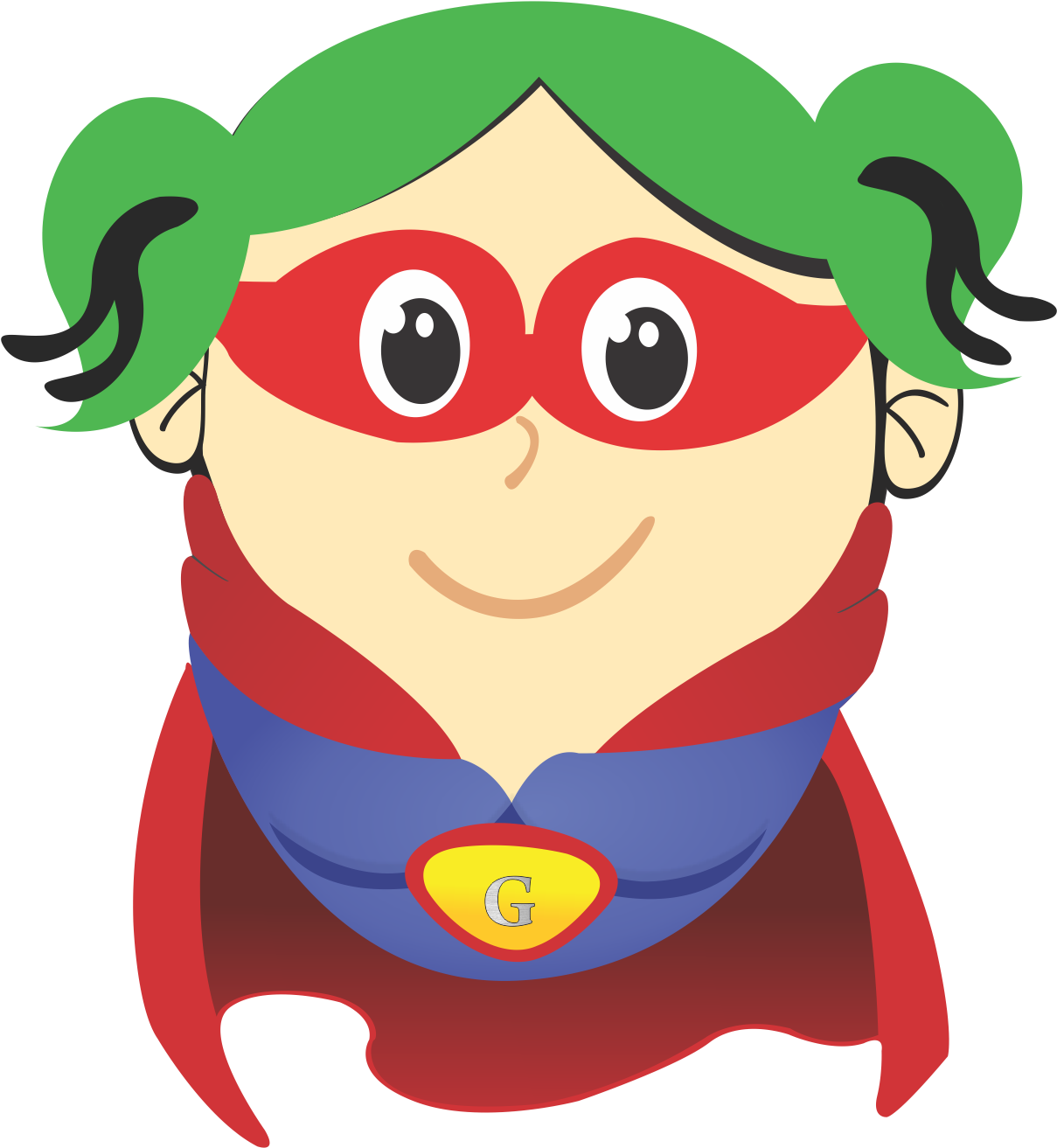 Yogirl - Cartoon Clipart (1400x1400), Png Download