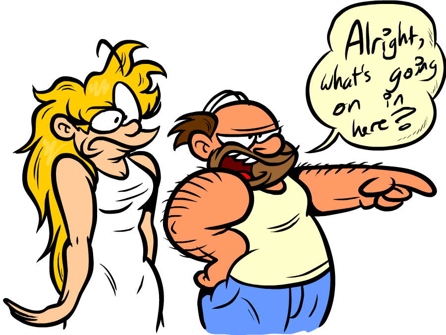 Redraw Of Anne And Her Husband's First Appearance In - Cartoon Clipart (900x676), Png Download