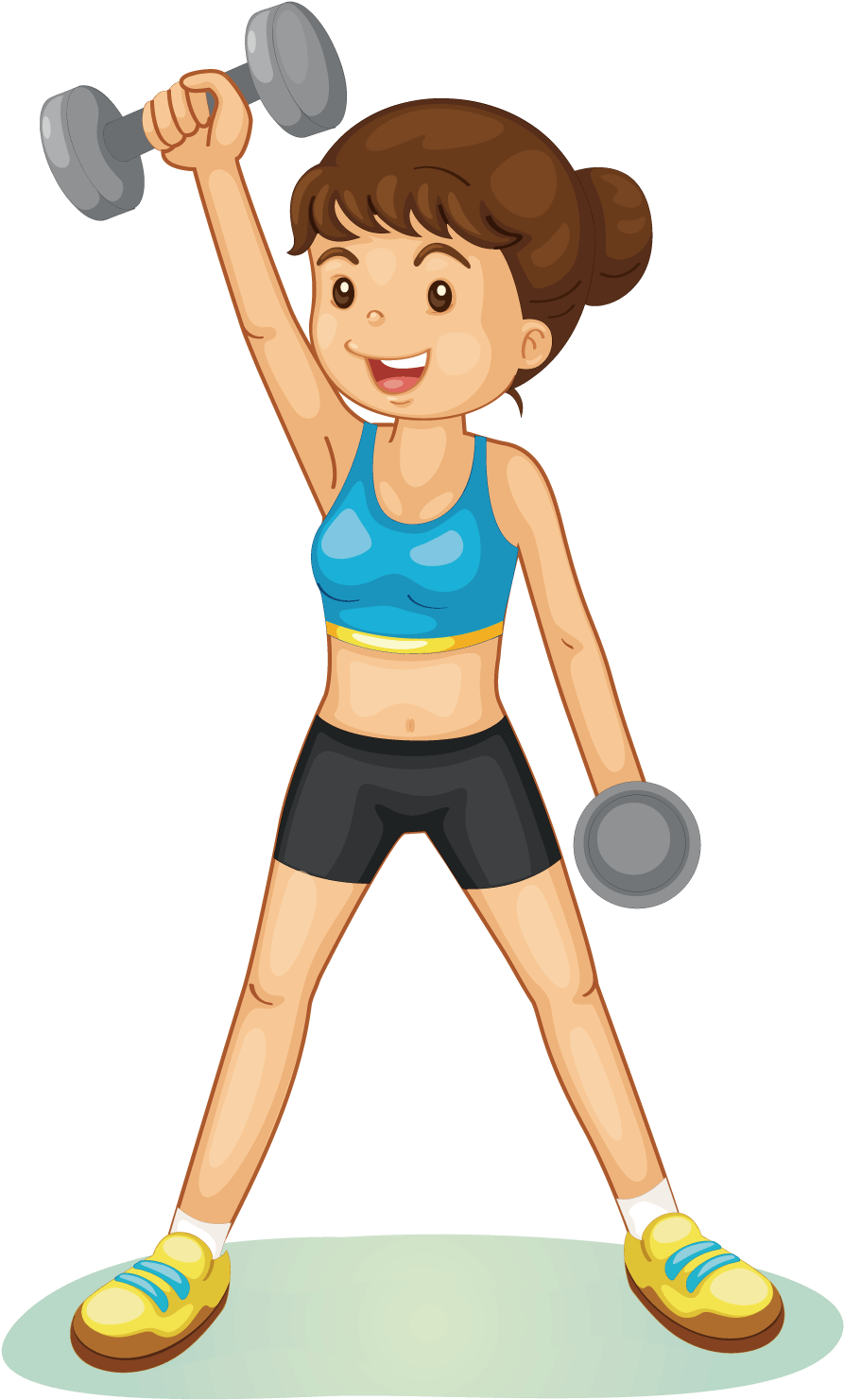 Dumbbell Clipart Sport Training And In Presentations - Best Way Of Exercise - Png Download (1600x1600), Png Download