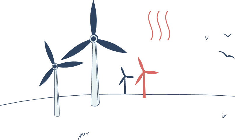 Ahead With Wind Power - Wind Turbine Clipart (806x483), Png Download