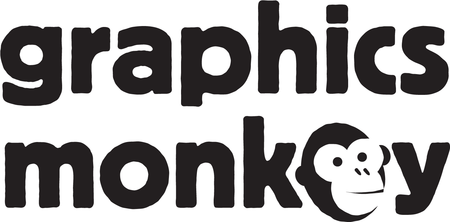 Monkey Graphics - Logo Clipart (1500x800), Png Download