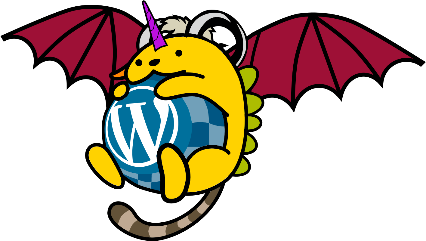 Wapuutinger - Wordpress Mascota Clipart (1449x844), Png Download