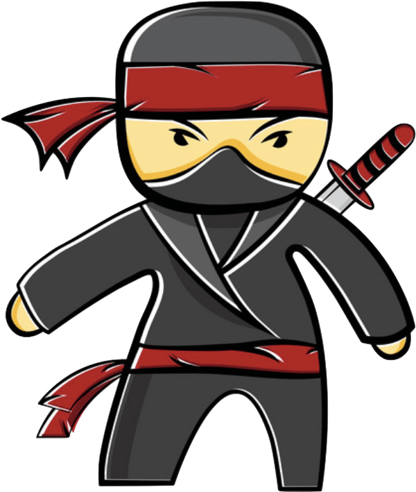 Ninja Kids - Ninja Cartoon Clipart (658x759), Png Download