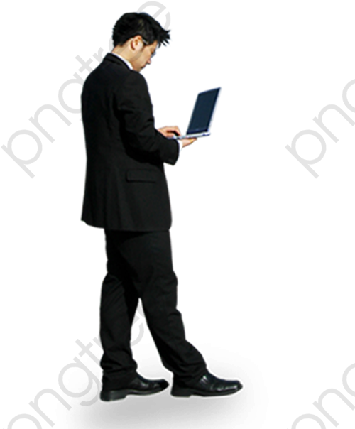 Employees, Computer, Jobs, People Png Transparent Image - Human Standing On The Earth Clipart (582x678), Png Download