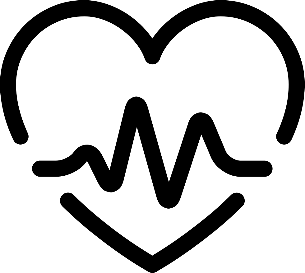 Heart Pulse Comments - Heart With Pulse Png Clipart (981x878), Png Download