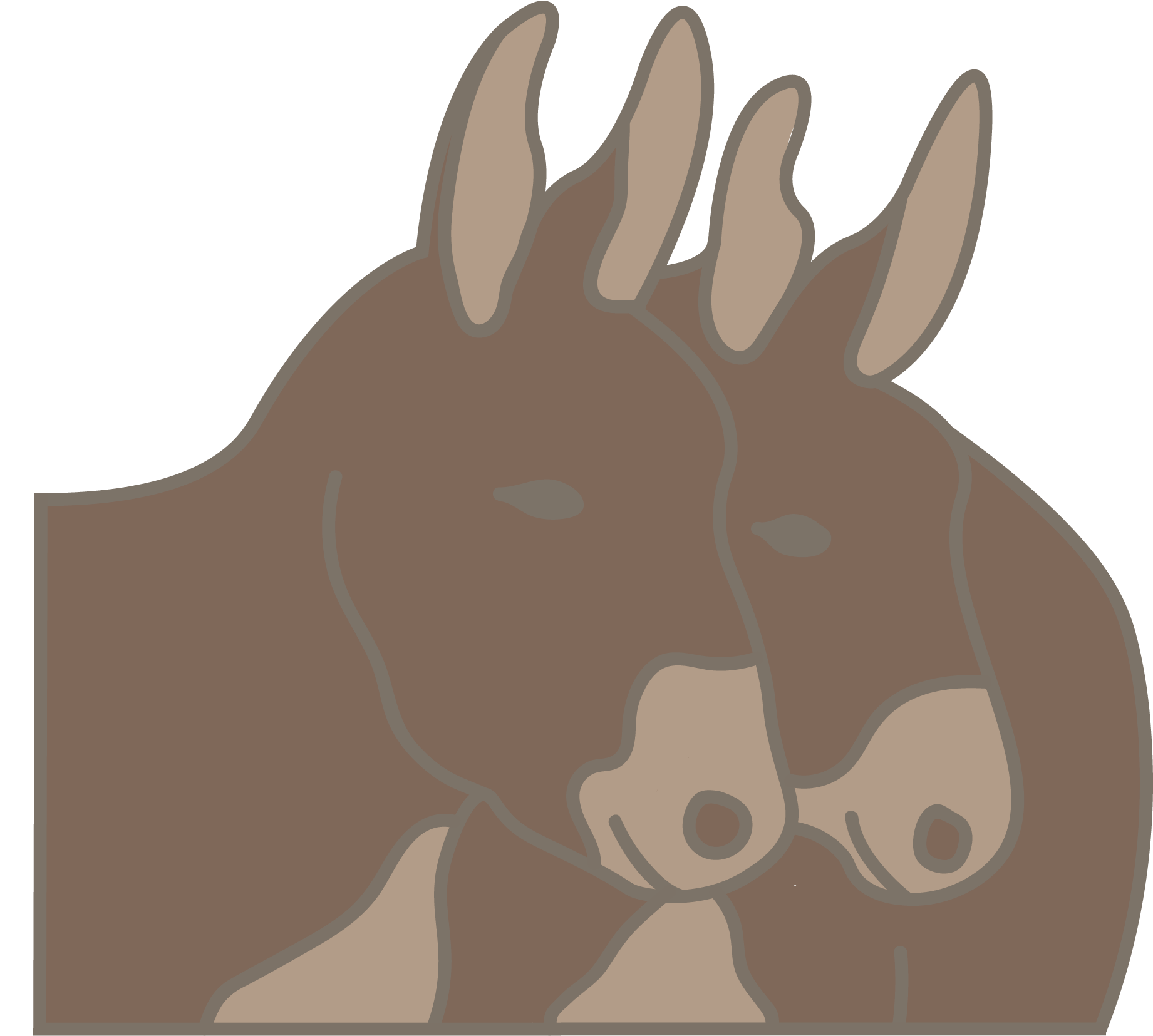 Published By Barron Park Donkeys - Mane Clipart (2321x1758), Png Download