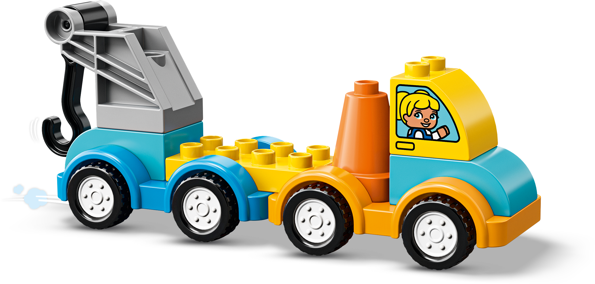 Lego Duplo Tow Truck - Lego 10883 Clipart (2372x1132), Png Download