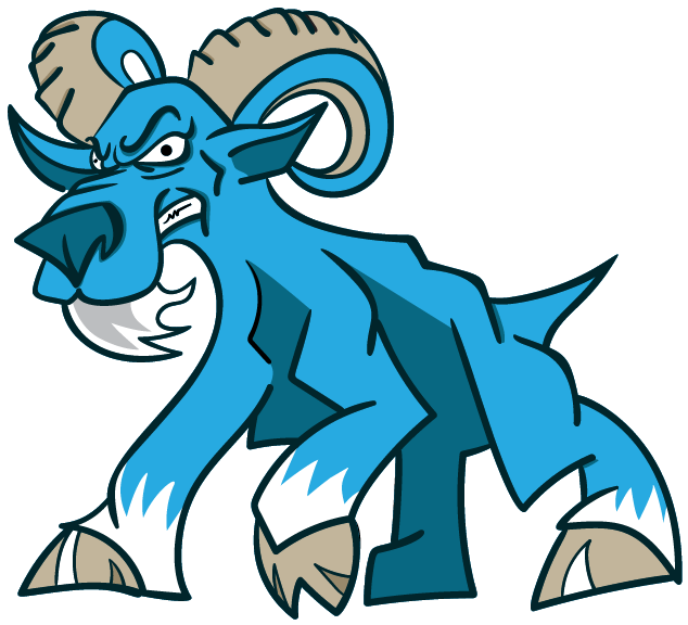 Ramesy Ram Blue - Cartoon Clipart (655x656), Png Download
