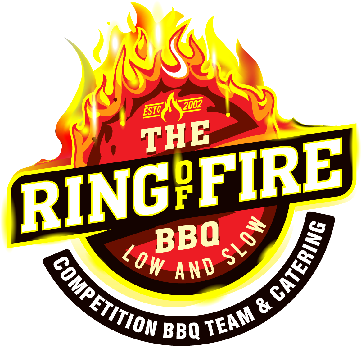 The Ring Of Fire Bbq - Illustration Clipart (1191x1190), Png Download