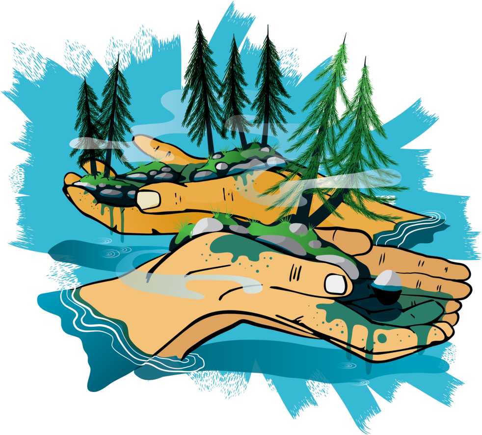 Boundary Waters Clipart (1000x1000), Png Download