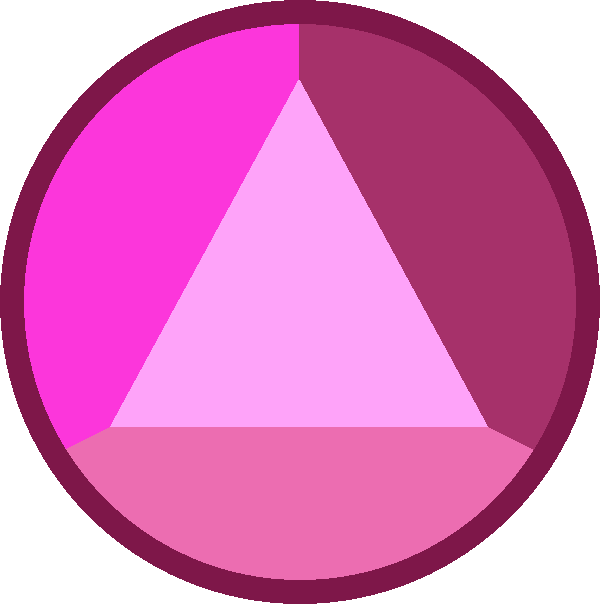 Gem Clipart Pink Gem - Steven Universe Sapphire Gemstone - Png Download (600x604), Png Download