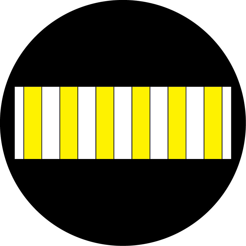 Pedestrian Crosswalk - Circle Clipart (851x851), Png Download