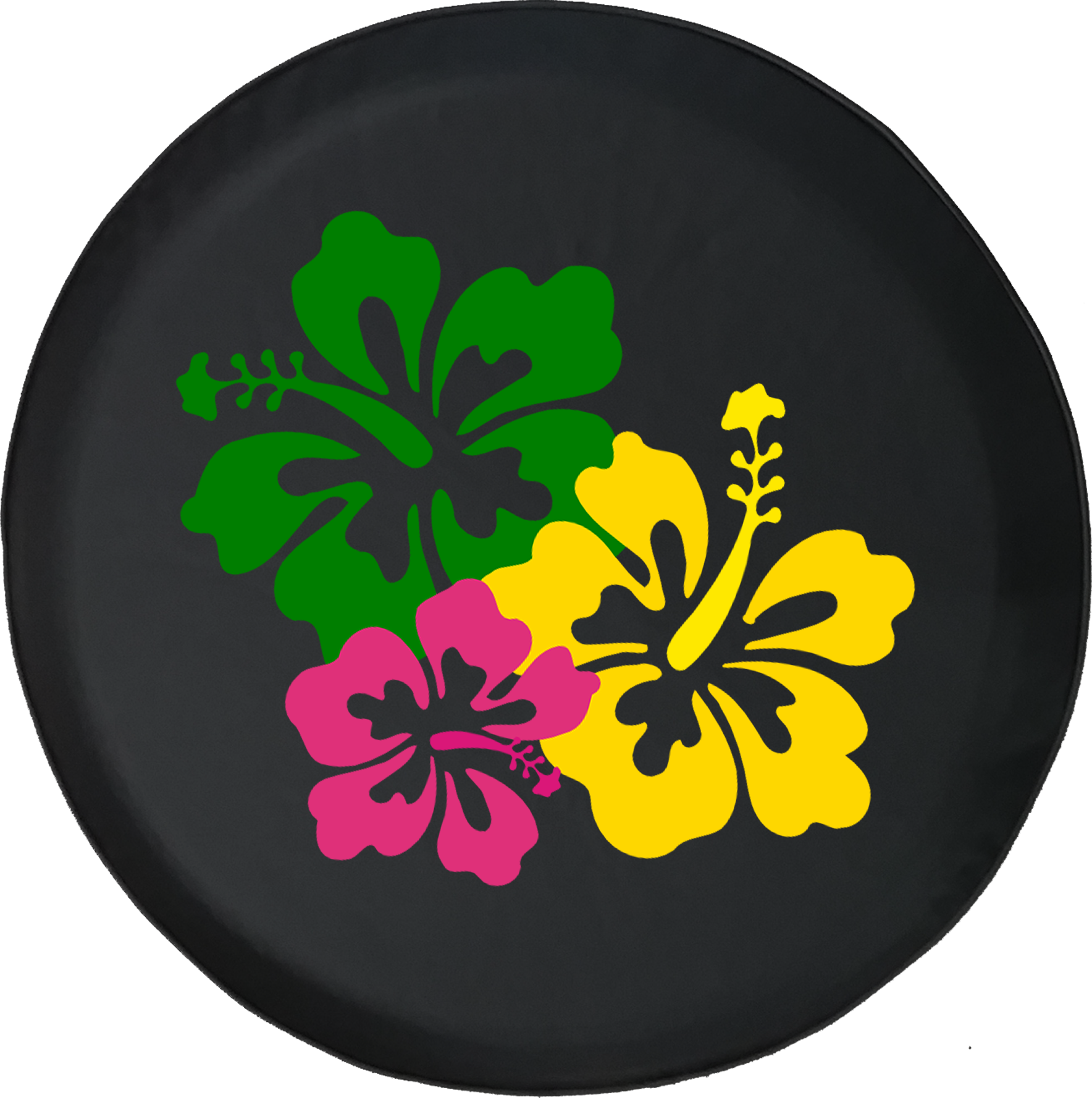 Flowers Tropical Ocean Adventure Fun Offroad Spare - Hawaiian Hibiscus Clipart (1768x1777), Png Download