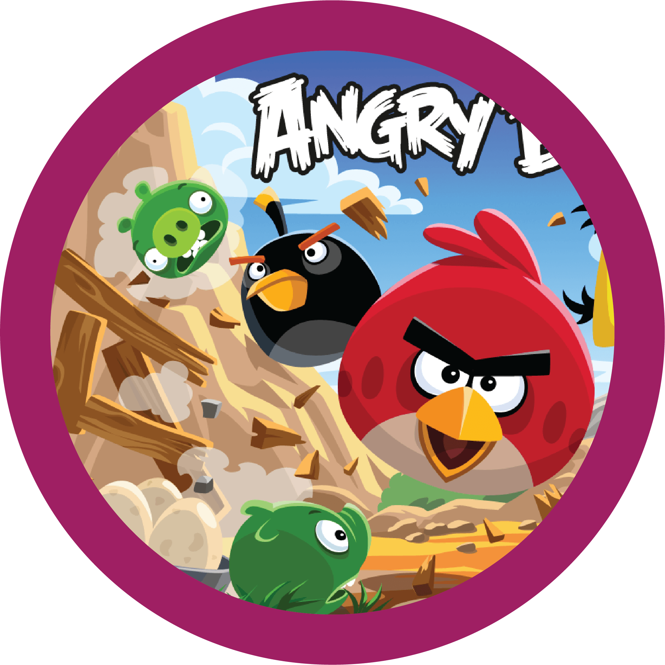Angry Birds Happy Code - Angry Birds Clipart (2116x2117), Png Download